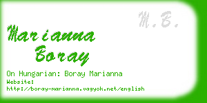 marianna boray business card